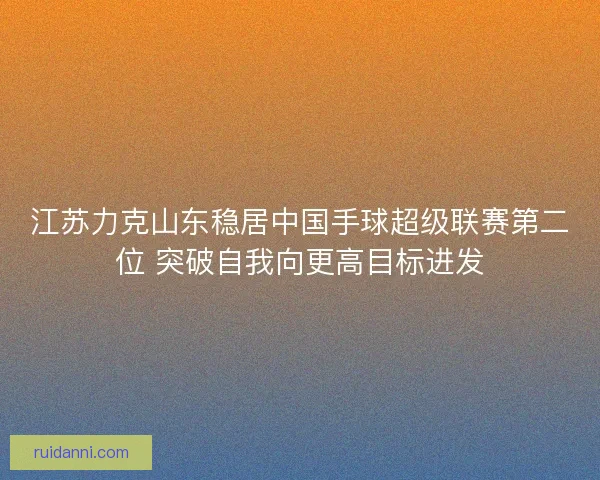 江苏力克山东稳居中国手球超级联赛第二位 突破自我向更高目标进发 江苏力克山东稳居中国手球超级联赛第二位 突破自我向更高目标进发
